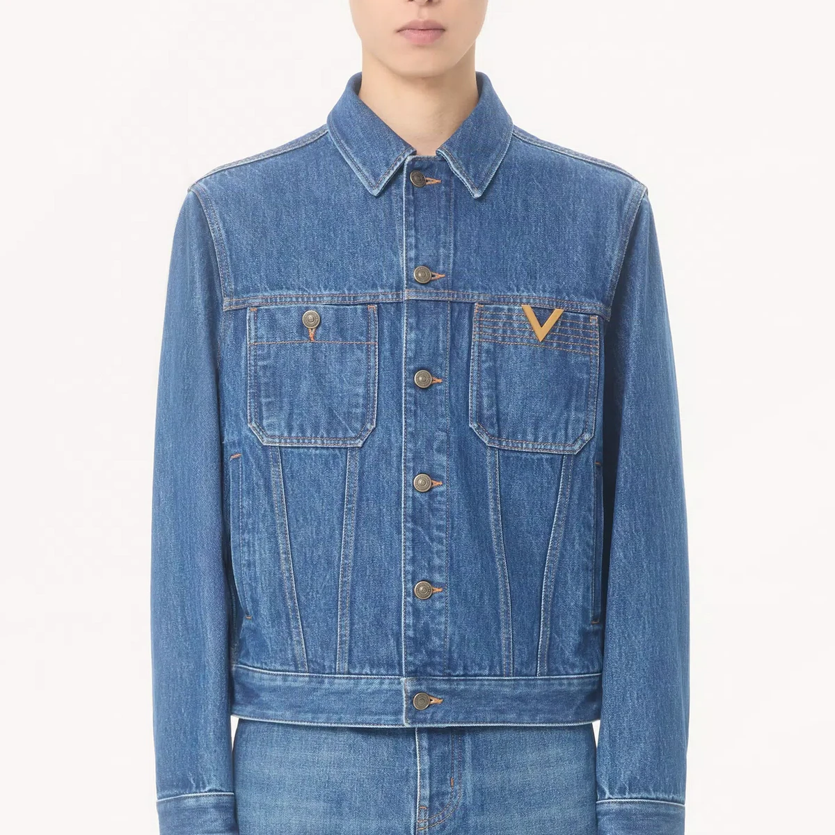Джинсовая куртка Valentino с Vgold